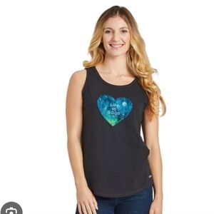 Life Is Good Tank Top Gray Size XXL